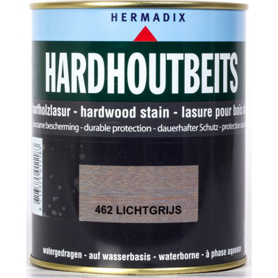 Afbeelding van Hermadix Hardhoutbeits 462 Lichtgrijs 0,75 liter Tuinbeits