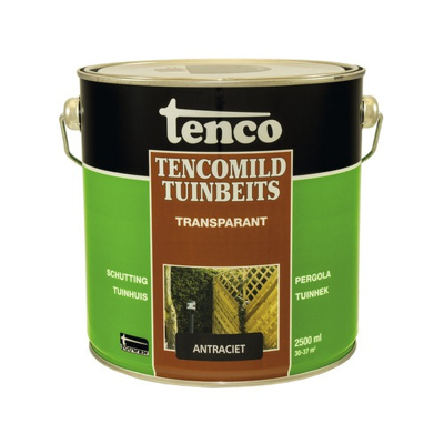 Afbeelding van Tenco Tencomild Tuinbeits Transparant 2,5 ltr antraciet Buiten onderhoud