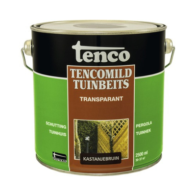 Afbeelding van Tenco Tencomild Tuinbeits Transparant 2,5 ltr kastanjebruin Buiten onderhoud