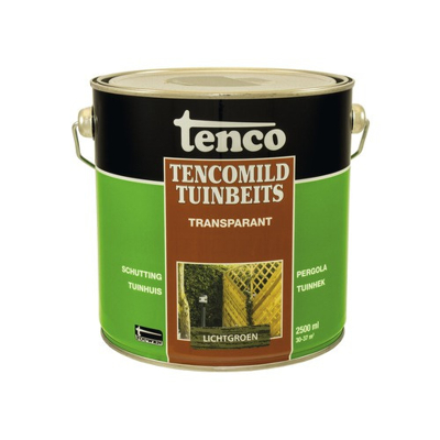 Afbeelding van Tenco Tencomild Tuinbeits Transparant 2,5 ltr lichtgroen Buiten onderhoud
