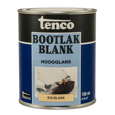 Afbeelding van Tenco Bootlak Blank Hoogglans 0,75 ltr Boot onderhoud