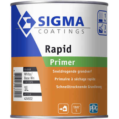 Afbeelding van Sigma Rapid Primer 1 liter Grondverf voor hout buiten (terpentinebasis)