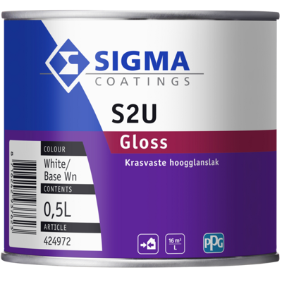 Afbeelding van Sigma S2U Gloss 0,5 liter Houtverf