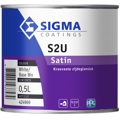 Afbeelding van Sigma S2U Satin 0,5 liter Houtverf