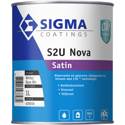 Afbeelding van Sigma S2U Nova Satin 1 Liter Zijdeglans Lakverf