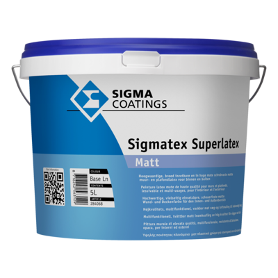 Afbeelding van Sigma Sigmatex Superlatex Matt 5 Liter Hoogwaardige Plafond &amp; Muurverf