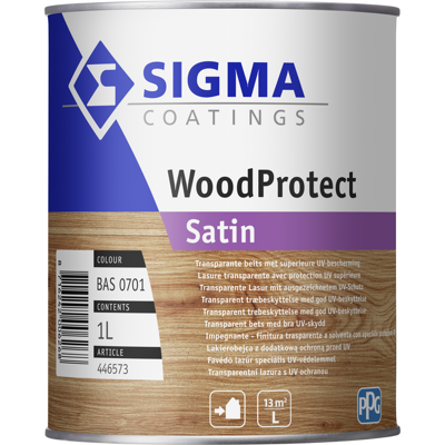 Afbeelding van Woodprotect Satin Transparant 1 liter