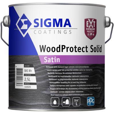 Afbeelding van Sigma WoodProtect Solid Satin 2,5 liter Schakelverf &amp; Systeemverf