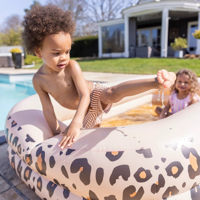 Afbeelding van Swim essentials kinderzwembad panterprint beige 211x132 cm
