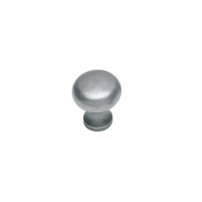 Afbeelding van Meubelknop Paddenstoel 30mm smeedijzer grijs