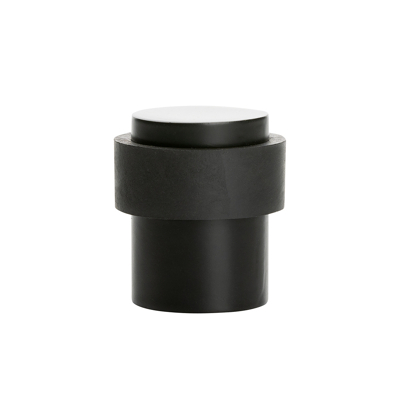 Afbeelding van Deurstopper zwart voor vloermontage 30x40 mm
