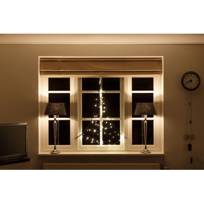Abbildung von Fairybell Fenster Baum 125 cm 60 LED Leuchten Warmweiß