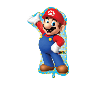 Abbildung von Supershape Folie Ballon Mario 55x83cm