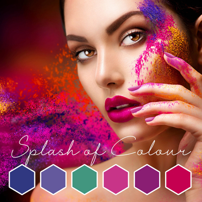 Afbeelding van Gellakset Splash of Color Collection 6x10ml Nagel Gellak Set
