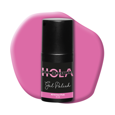 Afbeelding van Gelpolish #018 Hot Pink 10ml roze Gelnagellak Hola