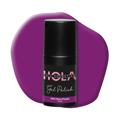 Afbeelding van Gellak #067 Neon Purple 10ml paars Gelnagellak Hola