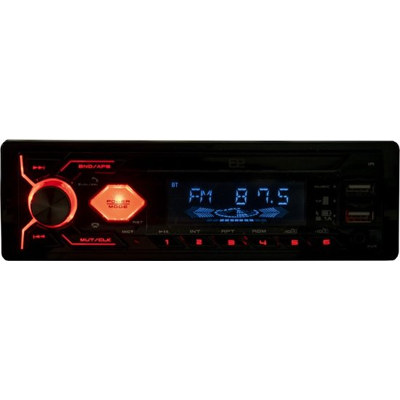 Afbeelding van Einparts Auto Inbouw Radio met Bluetooth SD kaart USB en Rode LED Verlichting