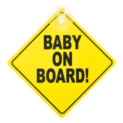 Afbeelding van CarKids Baby on Board Sign / aan boord Bord Geel