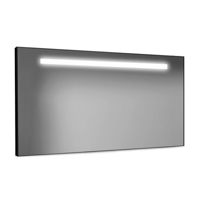 Afbeelding van LoooX Black line Spiegel met LED verlichting 100x60cm zwart