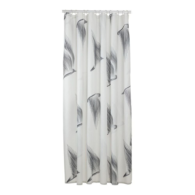 Afbeelding van Sealskin Birds Douchegordijn 180x200 cm Polyester Zwart / Wit
