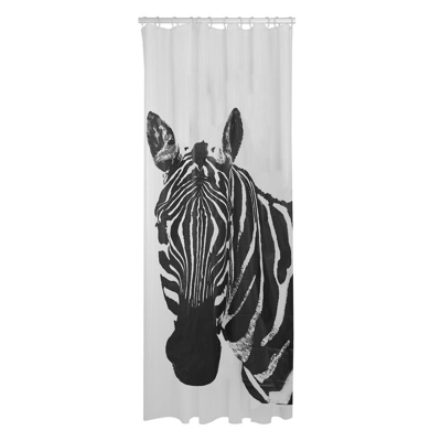 Afbeelding van Sealskin Zebra Douchegordijn 180x200 cm PEVA Zwart / Wit