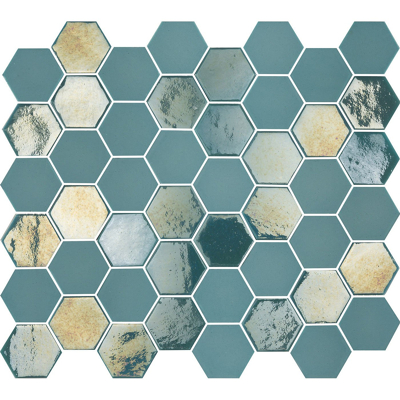 Afbeelding van The Mosaic Factory Valencia Turquoise Hexagon
