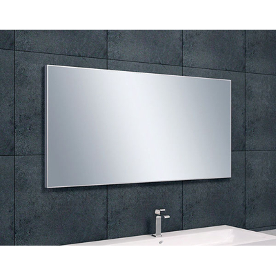 Afbeelding van Xellanz Serra spiegel rechthoek met lijst 120 x 60 2,1 cm aluminium