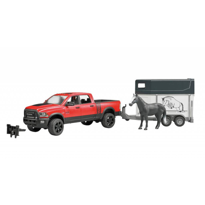 Afbeelding van Bruder Dodge Ram 2500 Power Wagon met paardentrailer
