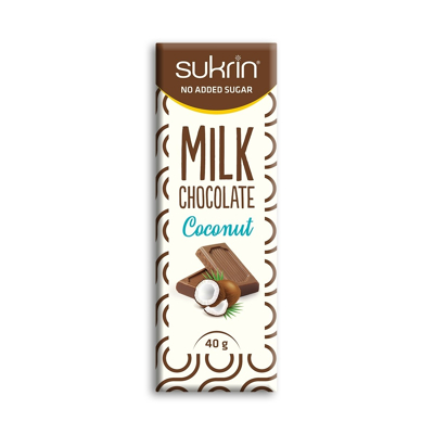 Afbeelding van Sukrin Melkchocolade met kokos (40 gr)