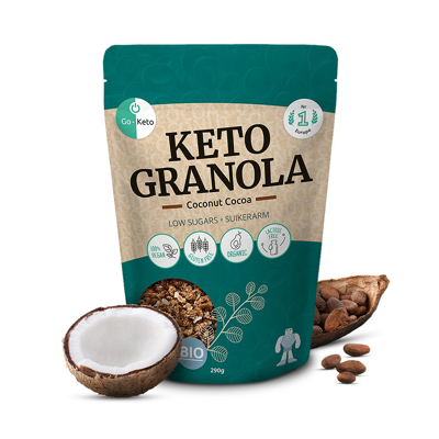 Afbeelding van Go Keto Bio Granola Kokos Cacao (290 gr)