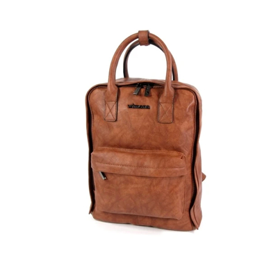 Afbeelding van PU trendy rugzak backpack AMALIA bruin