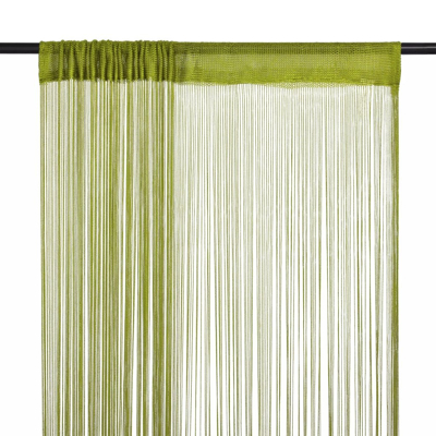 Afbeelding van Draadgordijnen 100x250 cm groen 2 st