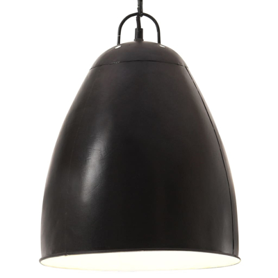 Afbeelding van Hanglamp industrieel rond 25 W E27 32 cm zwart