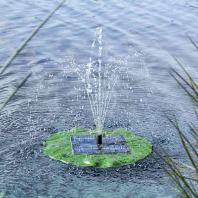 Afbeelding van HI Solar fonteinpomp drijvend lotusblad
