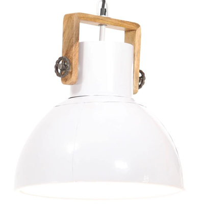 Afbeelding van Hanglamp industrieel rond 25 W E27 40 cm wit