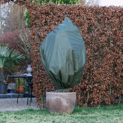 Afbeelding van Wintervliesdoekhoezen 3 st 50 g/m² 100x50 cm groen