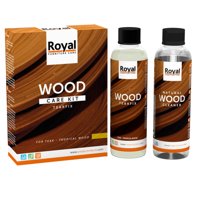 Afbeelding van royal furniture care teakfix wood kit cleaner