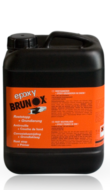 Afbeelding van Brunox epoxy roestomvormer grondlaklaag in een 5 liter, jerrycan