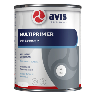 Afbeelding van Avis Multiprimer Wit 1 liter Grondverf &amp; Primer