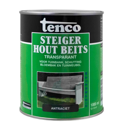 Afbeelding van Tenco Steigerhoutbeits Antraciet 1 Liter