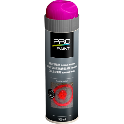 Afbeelding van Pro paint krijtspray tijdelijke markering 500 ml, rose