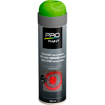 Afbeelding van Pro paint krijtspray tijdelijke markering 500 ml, groen