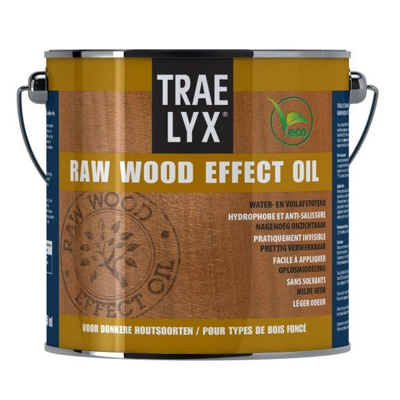 Afbeelding van Trae Lyx Raw Wood Effect Oil Donkerhout 2,5 liter