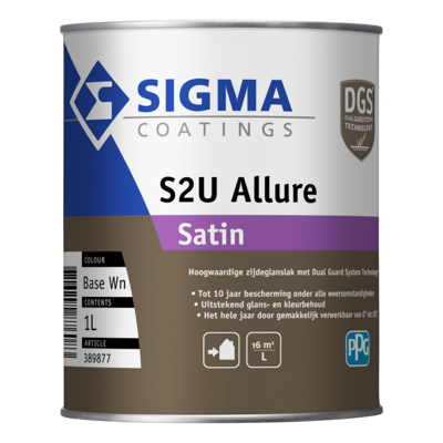 Afbeelding van Sigma S2U Allure Satin 1 liter Houtverf