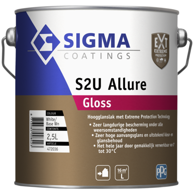 Afbeelding van Sigma S2U Allure Gloss 2,5 Liter Hoogglans Lakverf