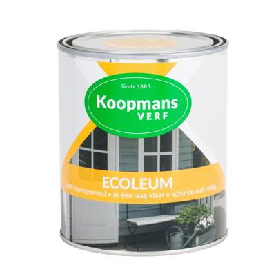 Afbeelding van Koopmans Ecoleum 1 ltr 206 donkergroen Buitengevel &amp; Tuin