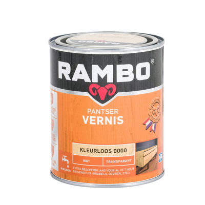 Afbeelding van Rambo Pantser Vernis Mat Lak 750 ml Blank