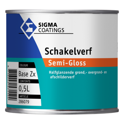 Afbeelding van Sigma Schakelverf Semi Gloss 0,5 liter &amp; Systeemverf