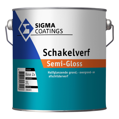 Afbeelding van Sigma Schakelverf Semi Gloss 2,5 liter &amp; Systeemverf