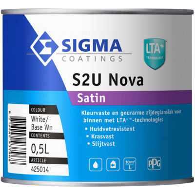 Afbeelding van Sigma S2U Nova Satin 0,5 Liter Zijdeglans Lakverf